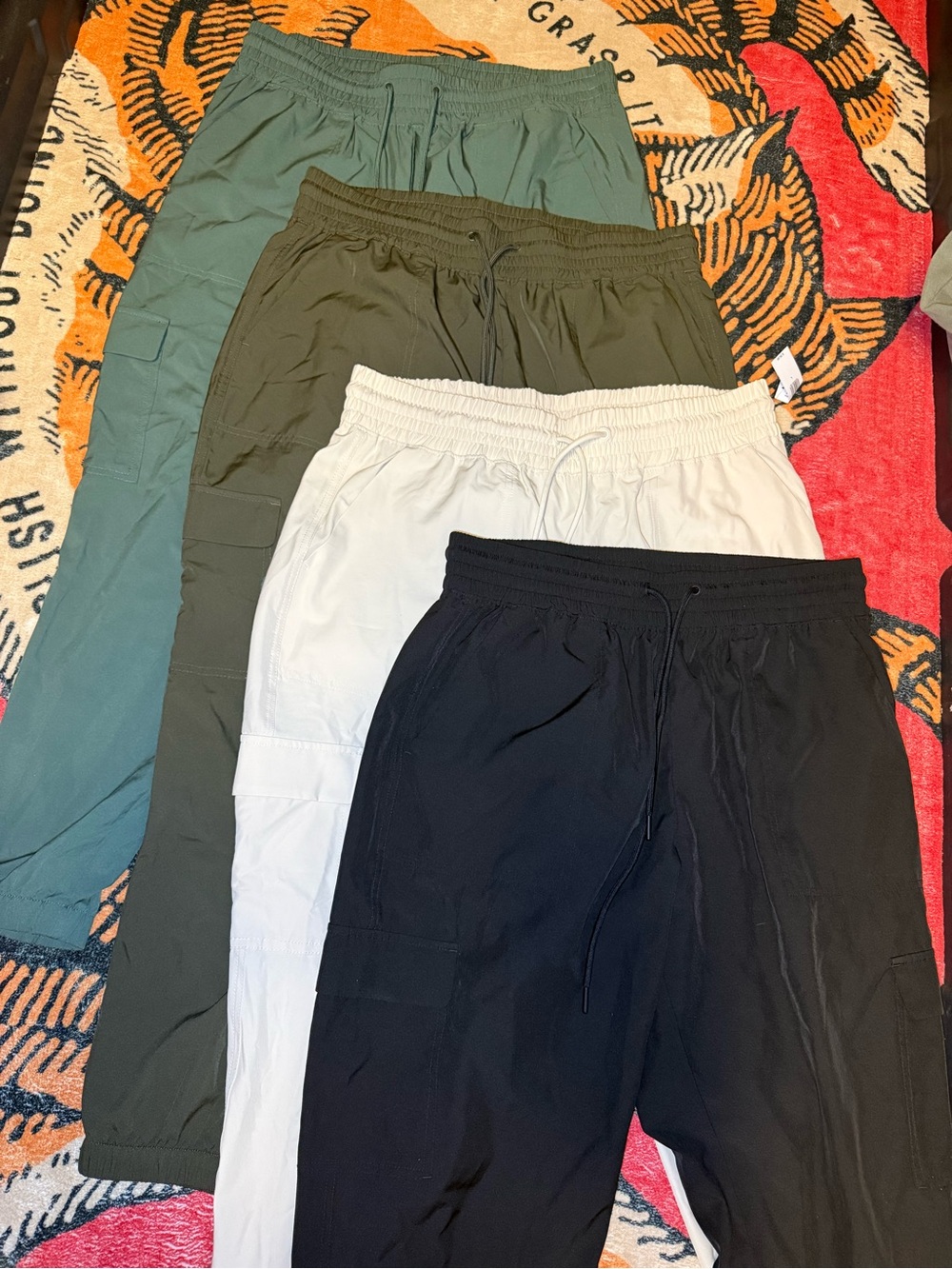 Lightweight Old Navy Stretchtech Hiking Drawstring Cargo Pants Set of 4
